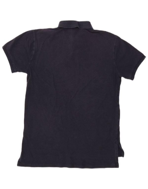 POLO RALPH LAUREN Mens Polo Shirt Medium Navy Blue Cotton