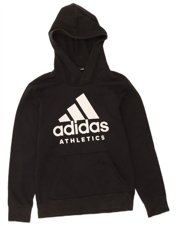 Adidas Mens Graphic Hoodie Jumper Small Black