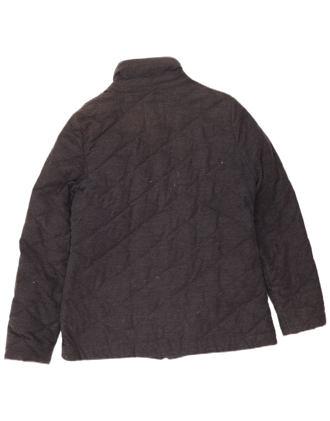 Crew Clothing Womens Oversized Quilted Jacket UK 10 Small Black Cotton
