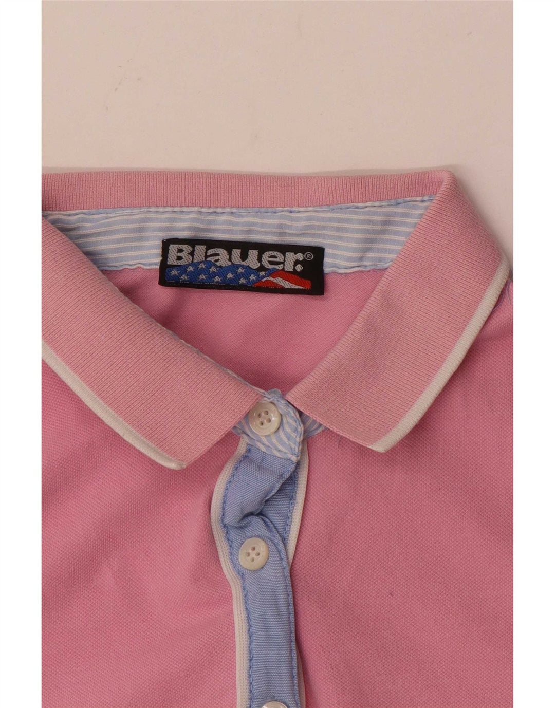 Blauer Womens Polo Shirt UK 12 Medium Pink