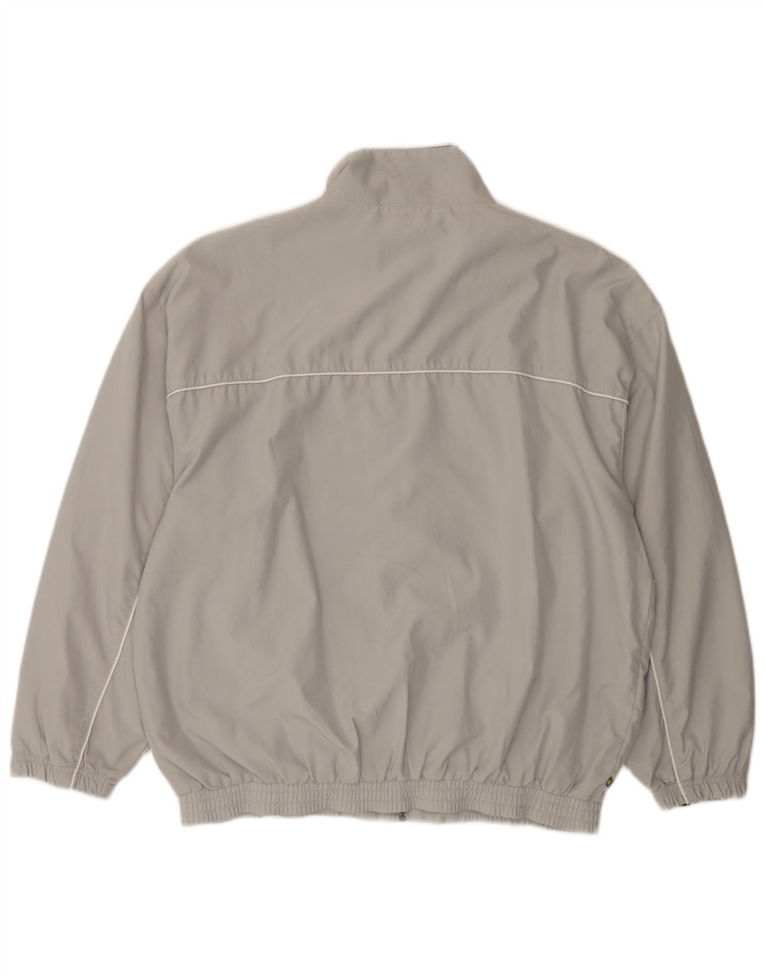 Reebok Mens Loose Fit Tracksuit Top Jacket Small Grey Colourblock Polyester