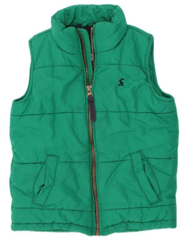 Joules Boys Padded Gilet 2-3 Years Green Polyester