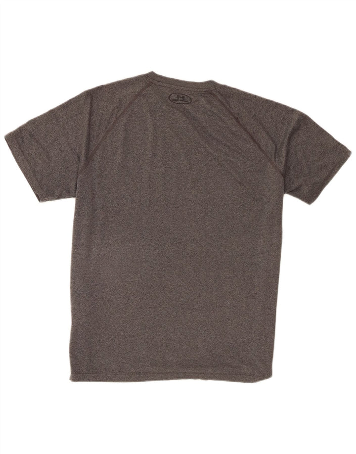 Under Armour Mens T-Shirt Top Large Grey Flecked Polyester