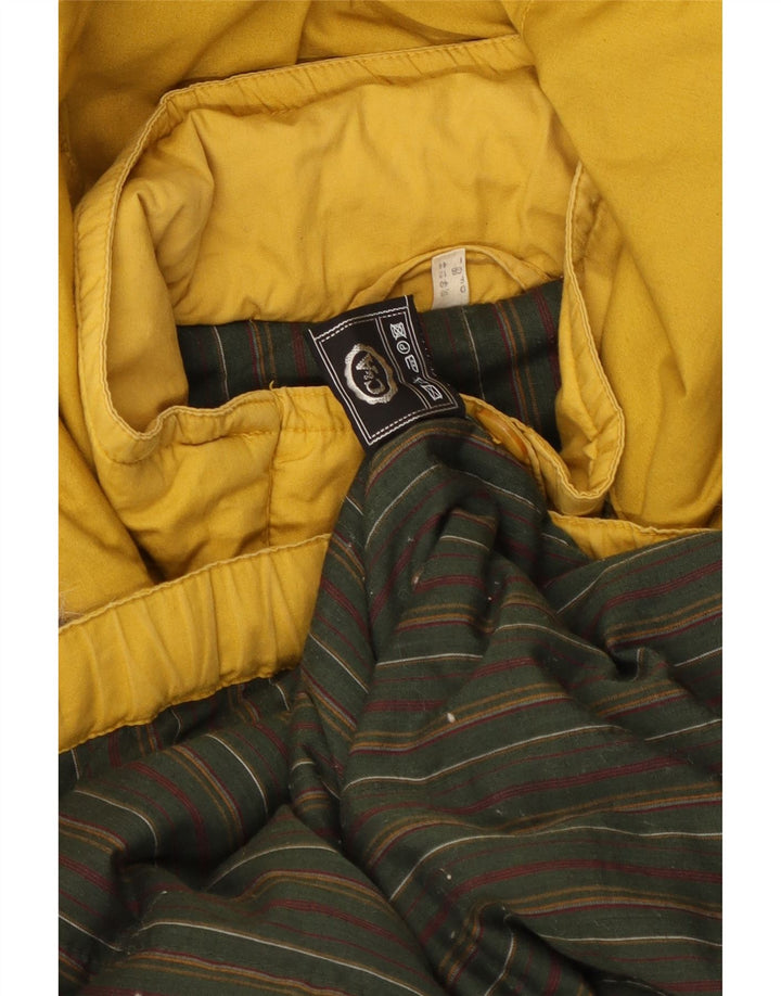 C & A Womens Hooded Windbreaker Jacket UK 12 Medium Yellow Cotton Vintage C & A and Second-Hand C & A from Messina Hembry 