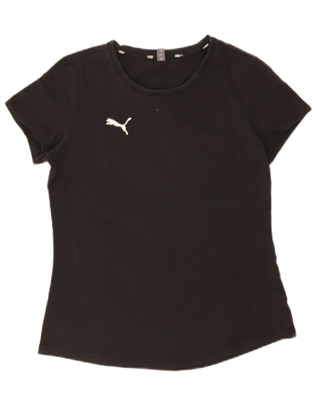 Puma Womens T-Shirt Top UK 12 Medium Black