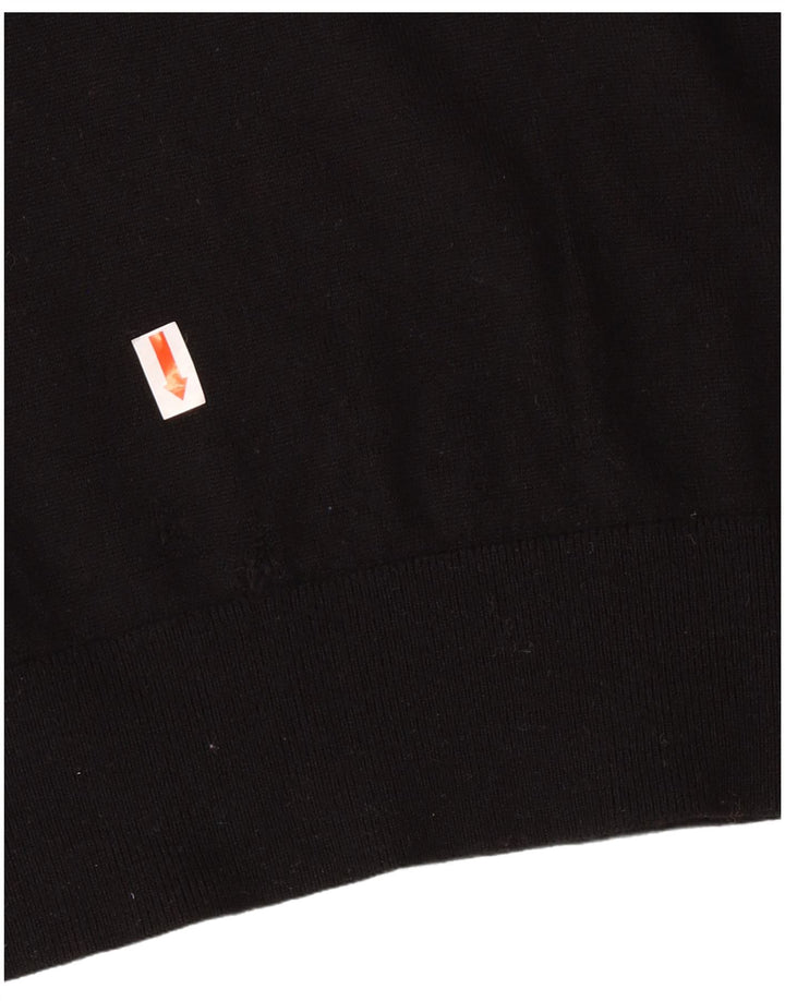 Armani Exchange Mens Roll Neck Jumper Sweater Small Black Virgin Wool