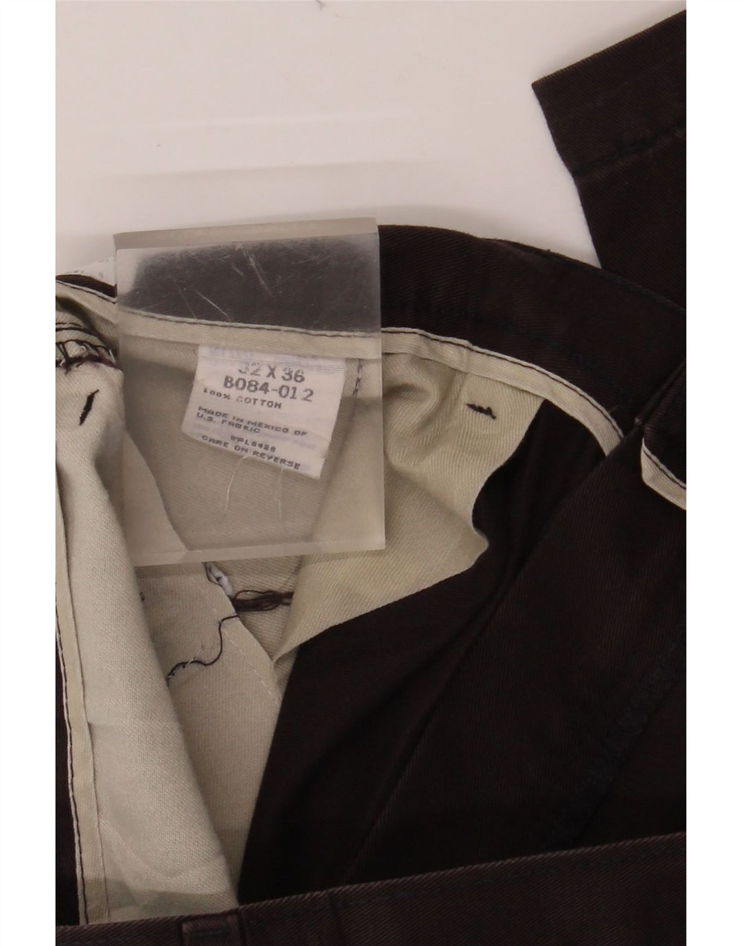 WRANGLER Mens Pegged Chino Trousers W32 L36 Brown Cotton