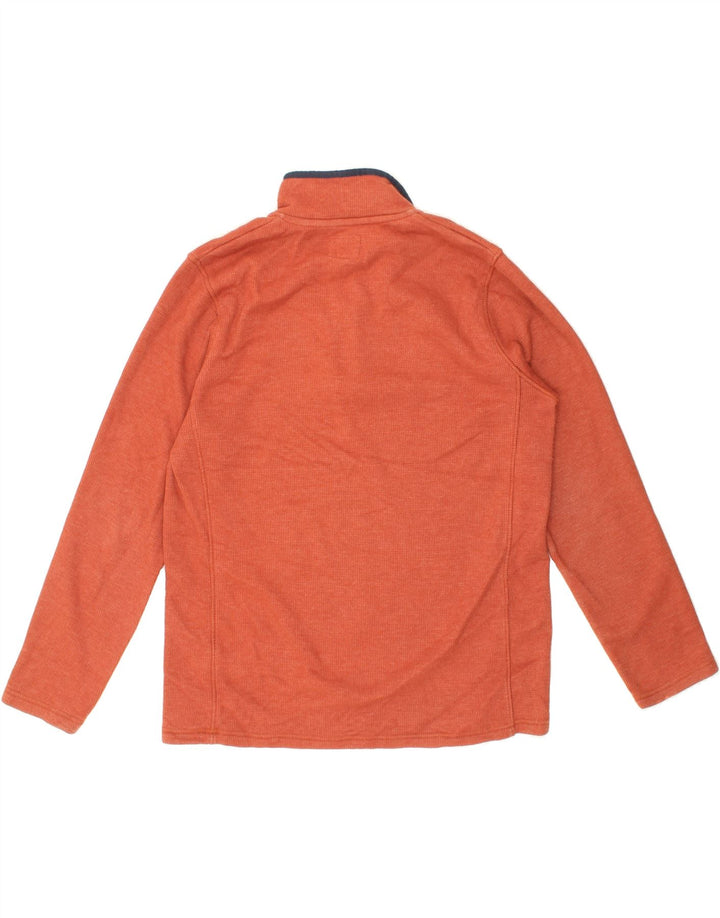 MOUNTAIN WAREHOUSE Mens Zip Neck Sweatshirt Jumper Medium Orange Vintage Mountain Warehouse and Second-Hand Mountain Warehouse from Messina Hembry 