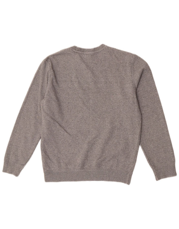 Champion Womens Graphic Oversized Sweatshirt Jumper UK 10 Small Grey