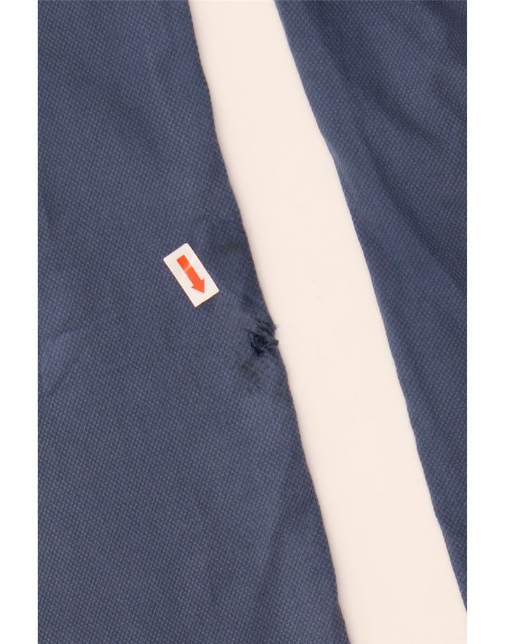 Benetton Womens Straight Cropped Trousers W33 L25 Blue