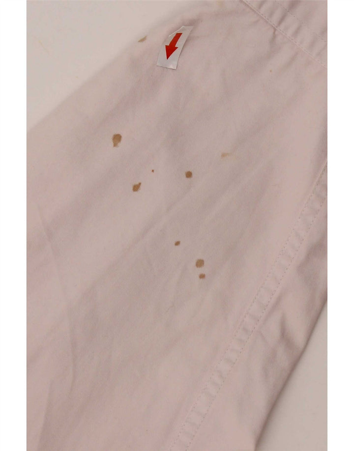 Tommy Hilfiger Mens Shirt Large White Colourblock Cotton