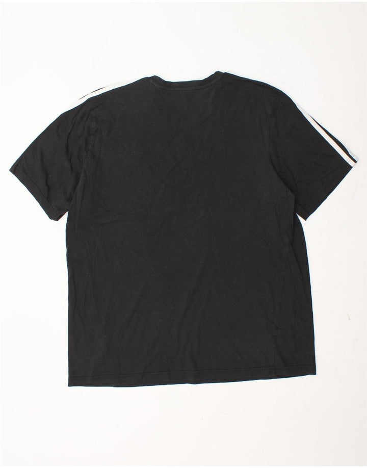 ADIDAS Mens T-Shirt Top XL Black Cotton