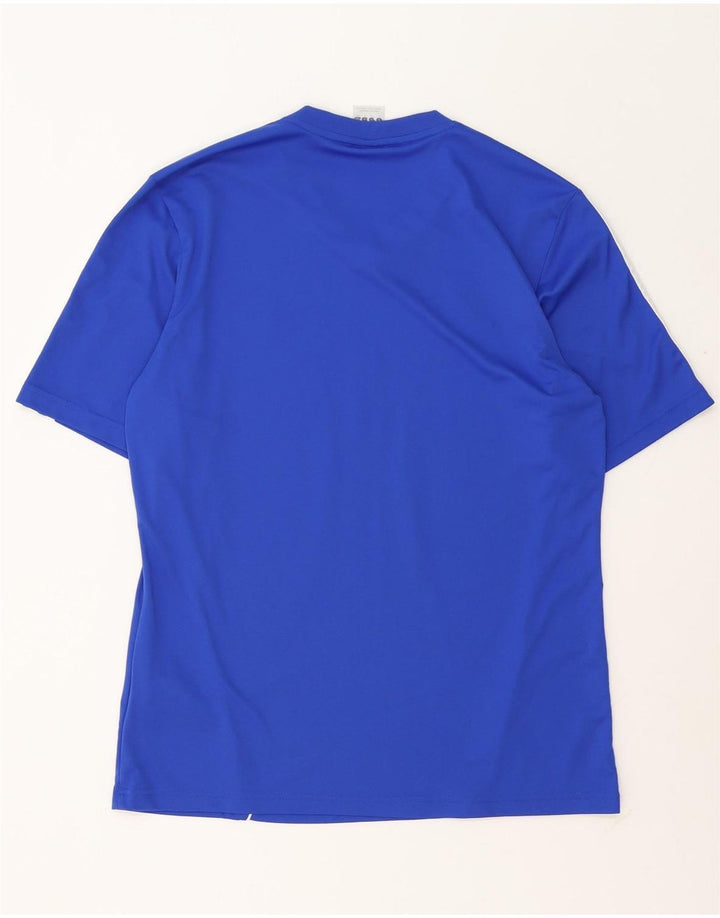 Adidas Mens Climalite Graphic T-Shirt Top Medium Blue Polyester