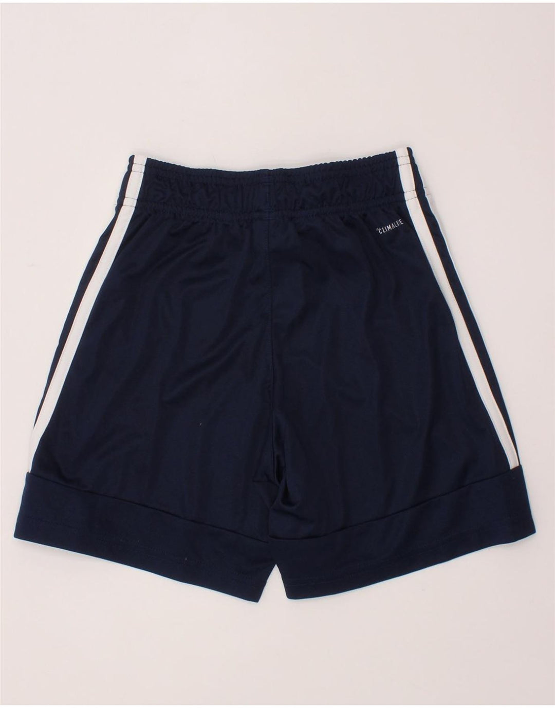 ADIDAS Boys Climalite Sport Shorts 9-10 Years  Navy Blue Polyester