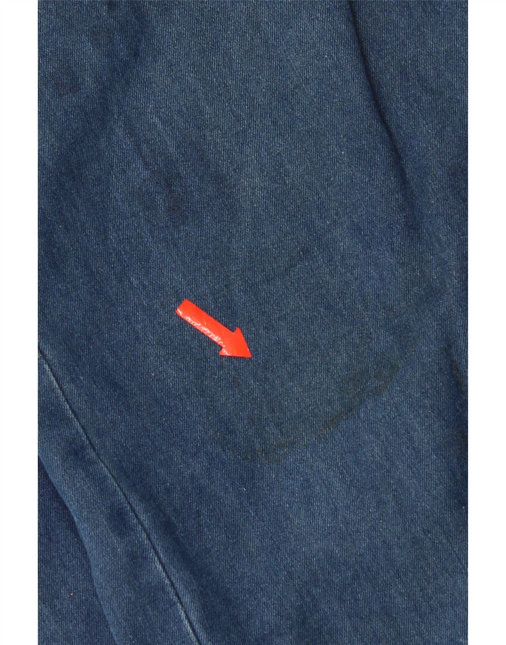 Trussardi Mens Straight Jeans W33 L30 Blue Cotton