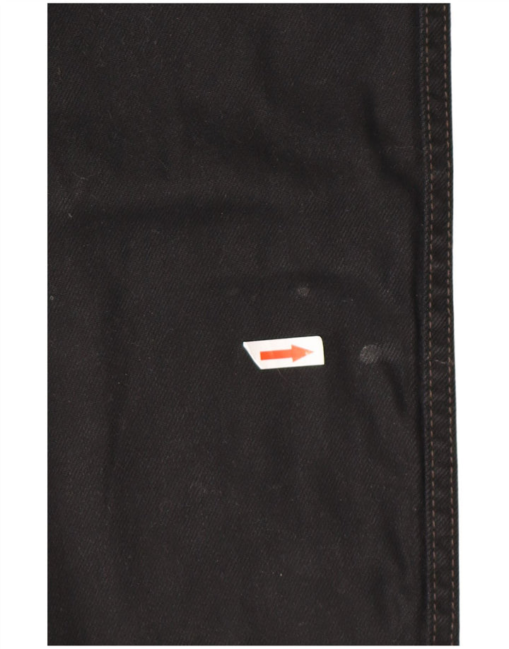 WRANGLER Mens Wesley Straight Jeans W30 L32 Black Cotton