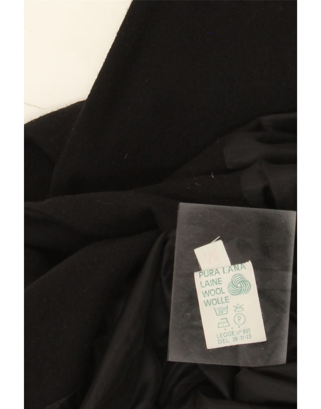 Vintage Womens 1 Button Blazer Jacket UK 14 Medium Black Wool