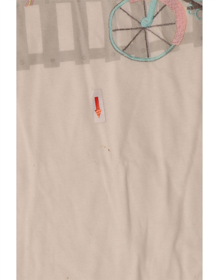 Vintage Womens Graphic T-Shirt Top IT 44 Medium White Cotton