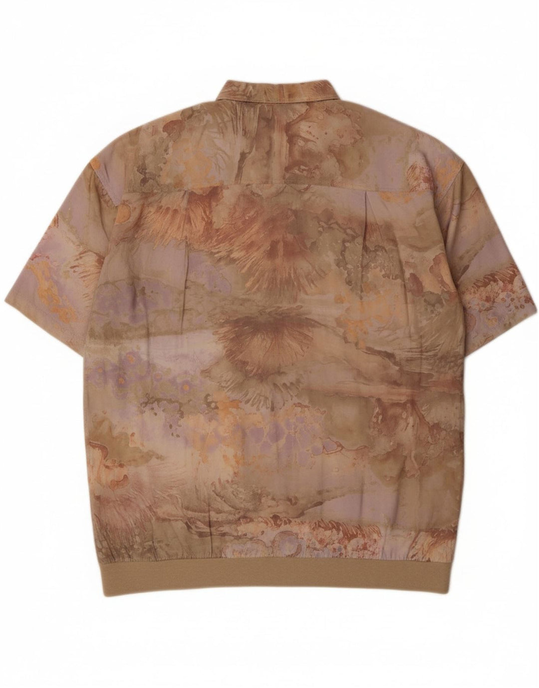 CANDA Mens Abstract Pattern Pullover Shirt IT 52/54 Large Beige Vintage Canda and Second-Hand Canda from Messina Hembry 