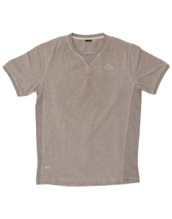 Kappa Mens T-Shirt Top Large Grey Flecked