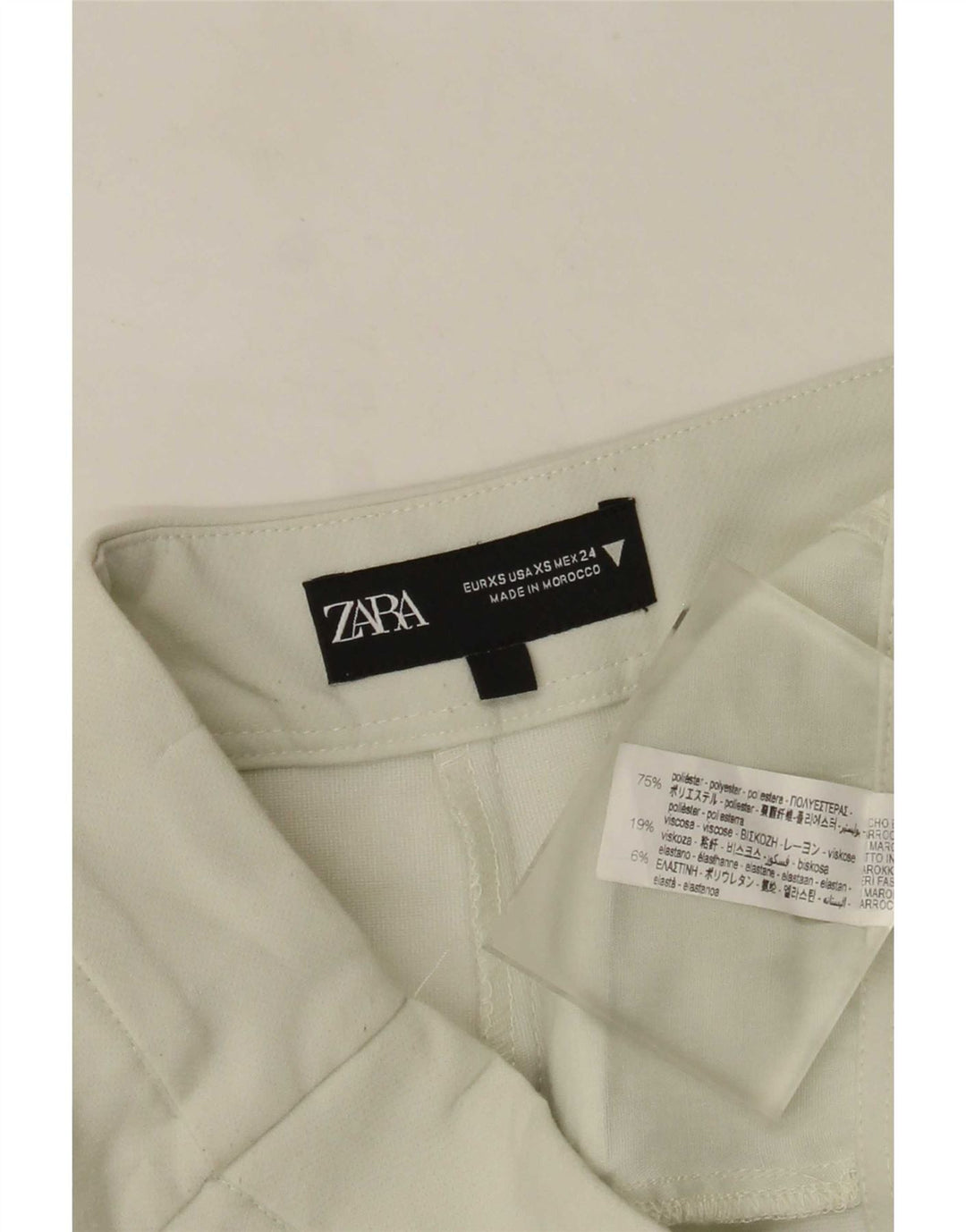 Zara Womens Skort Hot Pants XS W25 Green Polyester