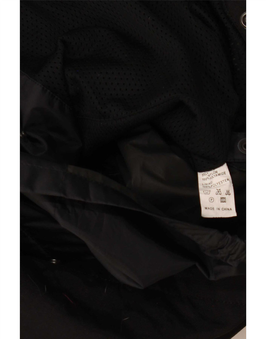 Vintage Mens Racer Jacket UK 38 Medium Black Nylon