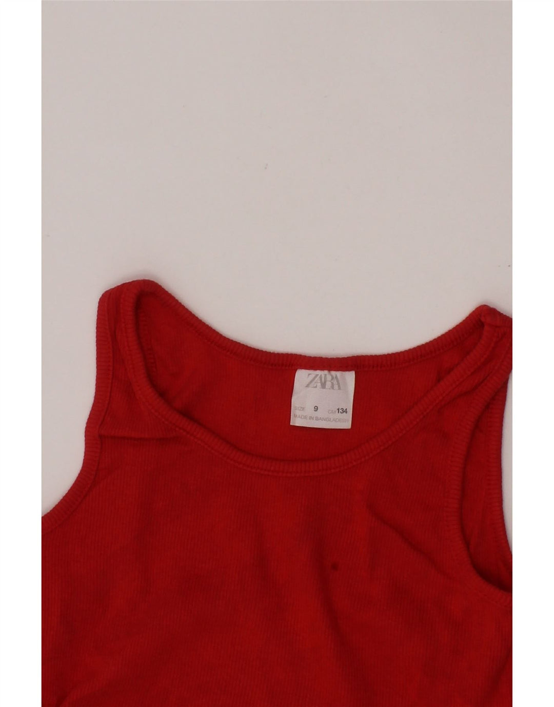 ZARA Girls Sleeveless Blouse Top 8-9 Years Red