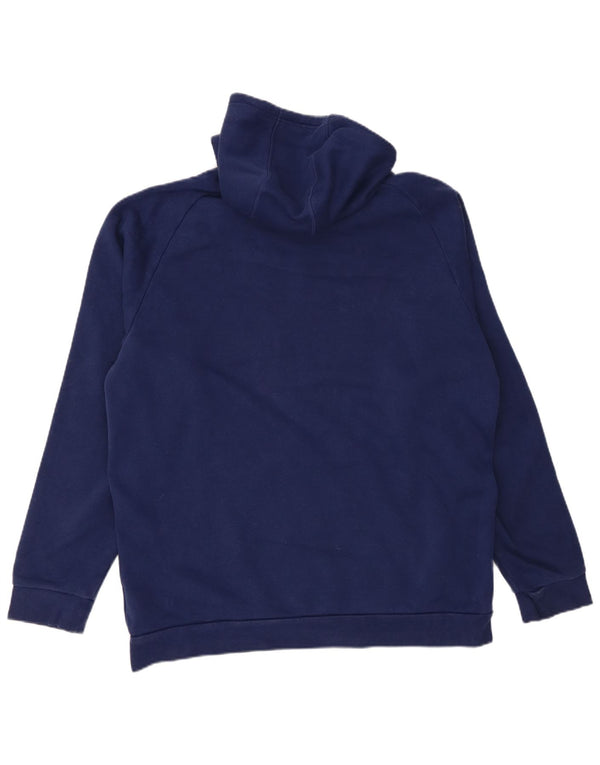 Adidas Mens Hoodie Jumper XL Blue Cotton
