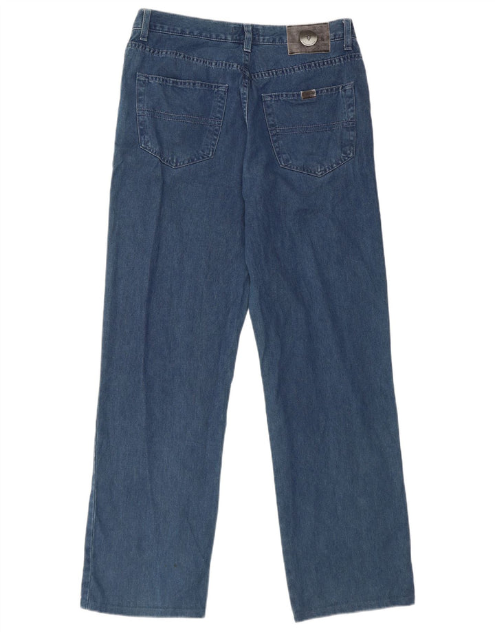 Trussardi Mens Straight Jeans W33 L30 Blue Cotton