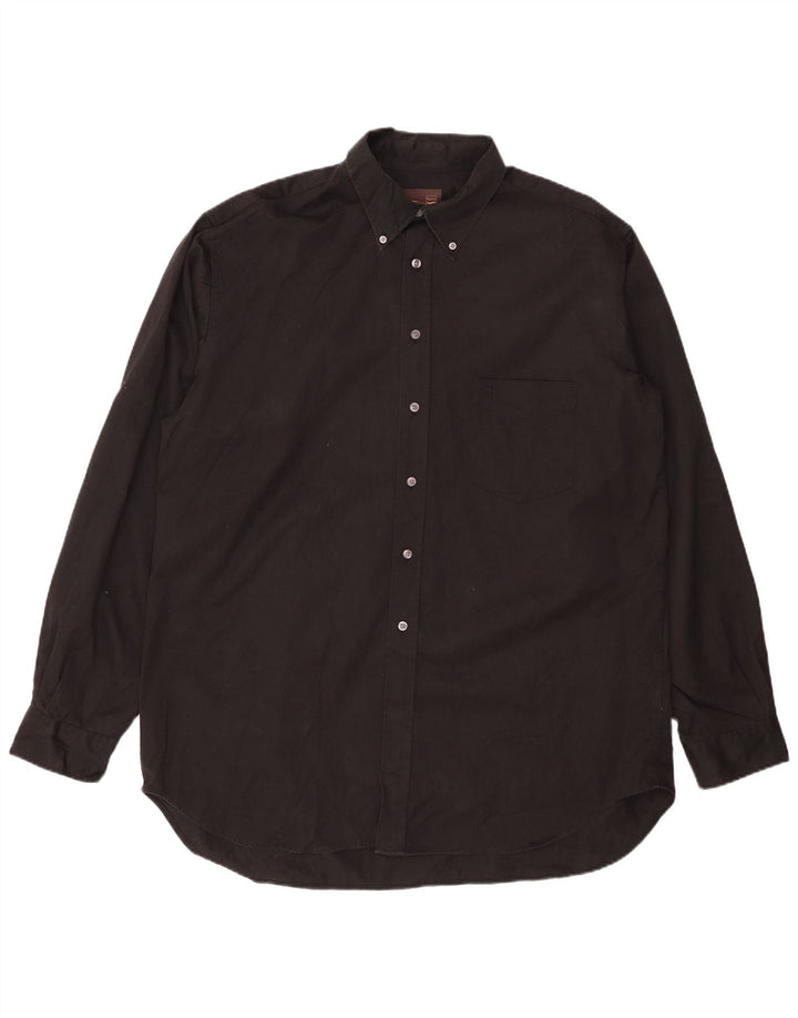 Gas Mens Shirt 2XL Black Cotton