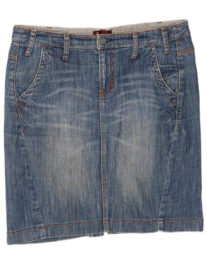 RIFLE Womens Mini Denim Skirt W29 Medium Blue Cotton