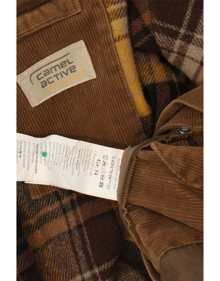 Camel Active Mens Corduroy Jacket IT 54 XL Beige Cotton