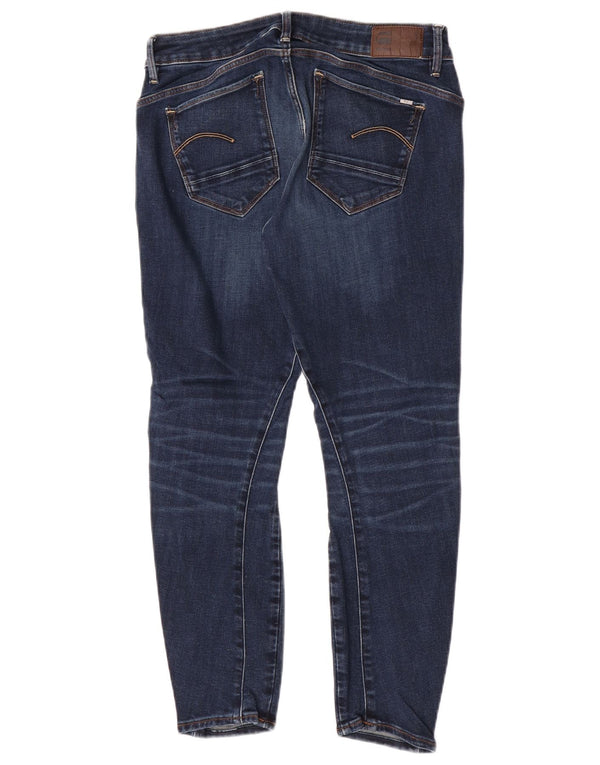 G Star Womens 3D Arc Crop Skinny Jeans W30 L26 Blue Cotton
