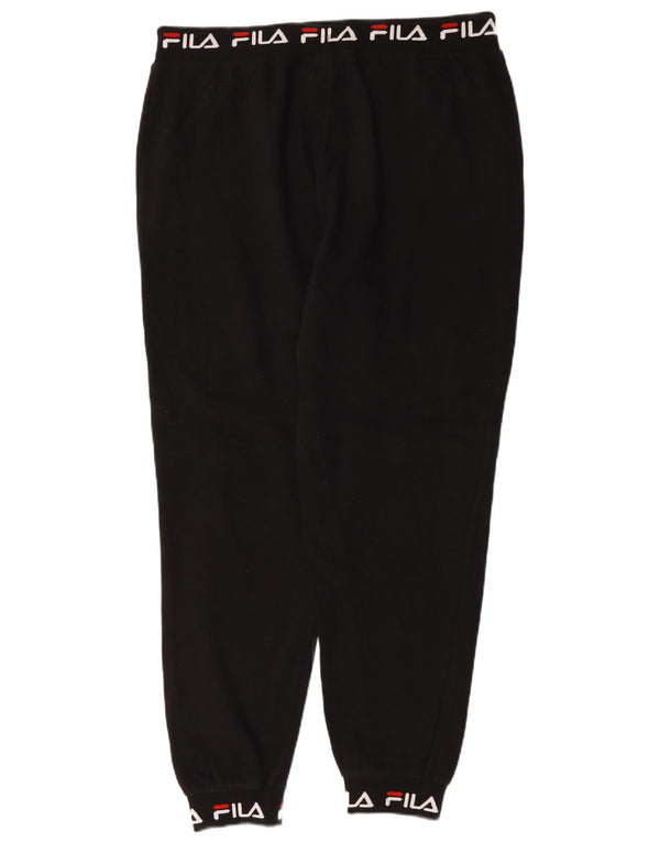 Fila Womens Graphic Tracksuit Trousers Joggers UK 18 XL Black Cotton