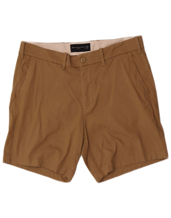 Abercrombie & Fitch Mens Chino Shorts W33 Medium Beige Cotton