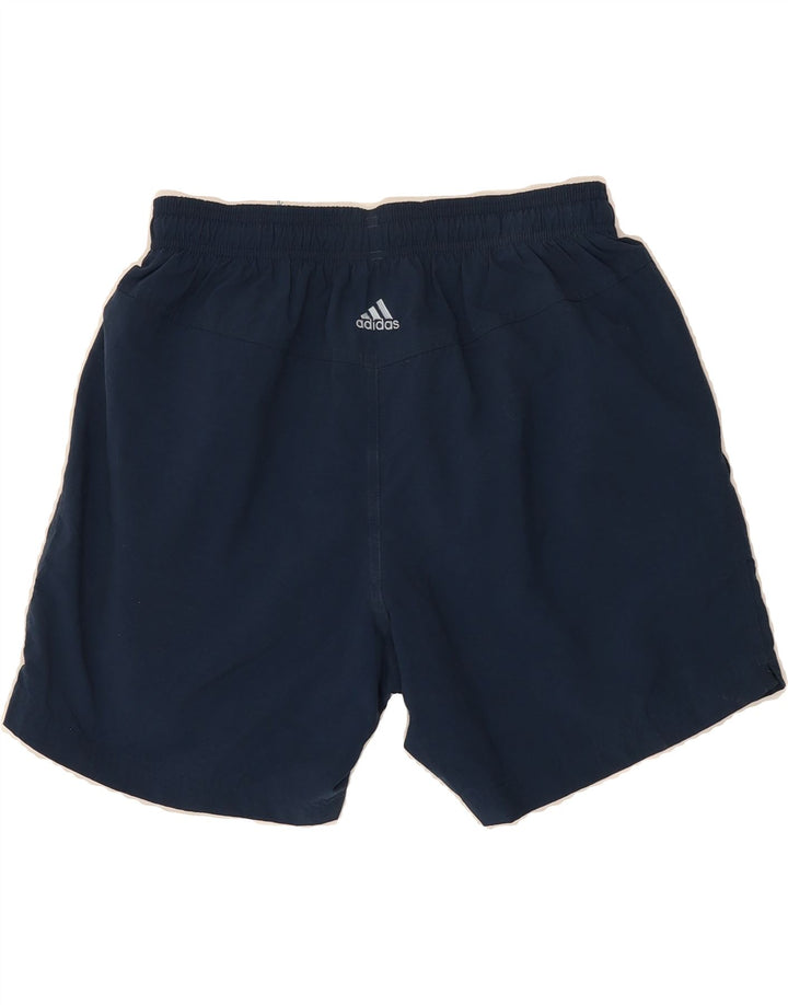 ADIDAS Mens Sport Shorts Small  Navy Blue Polyester Vintage Adidas and Second-Hand Adidas from Messina Hembry 