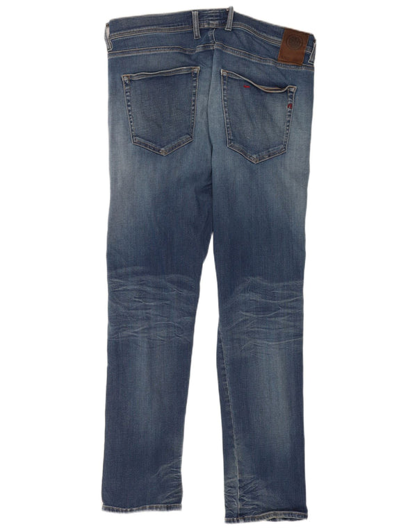 Replay Mens Grover Slim Jeans W34 L32 Blue Cotton