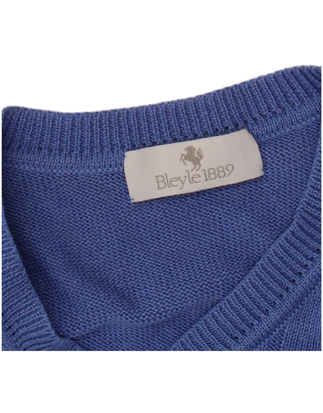 Bleyle Mens Relaxed Fit V-Neck Jumper Sweater Small Blue