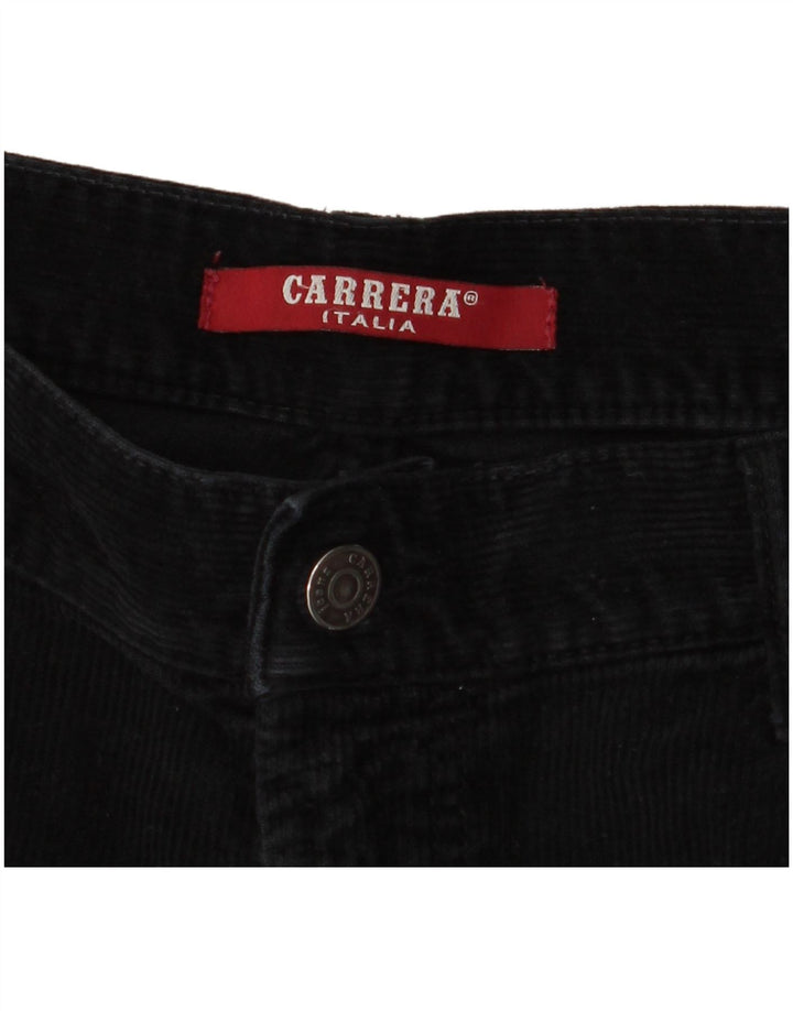 CARRERA Mens Straight Corduroy Trousers W34 L31  Black