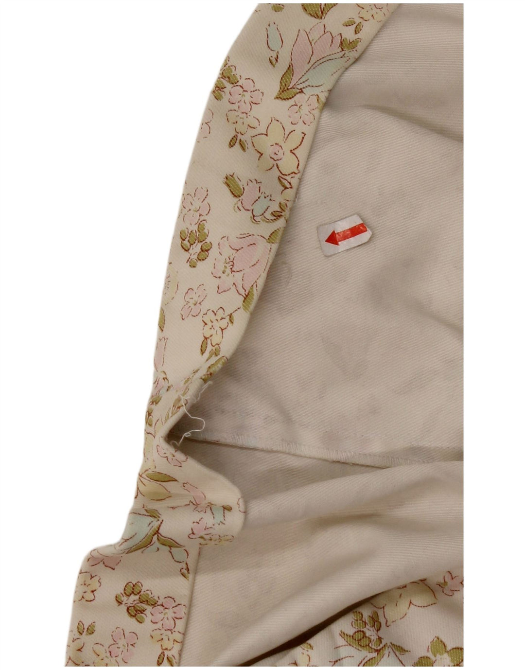 CACHAREL Womens Mini Skirt W30 Medium Off White Floral Cotton