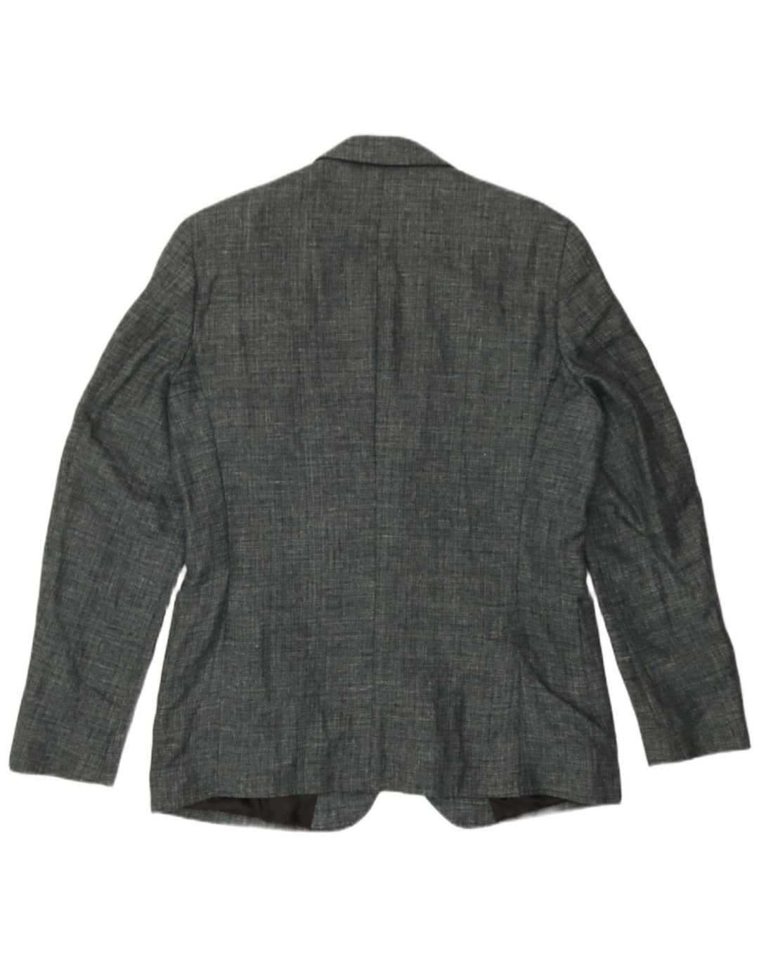 Reiss Mens 2 Button Blazer Jacket UK 42 XL Grey Linen