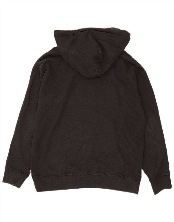 Levi's Mens Graphic Oversized Hoodie Jumper Small Black