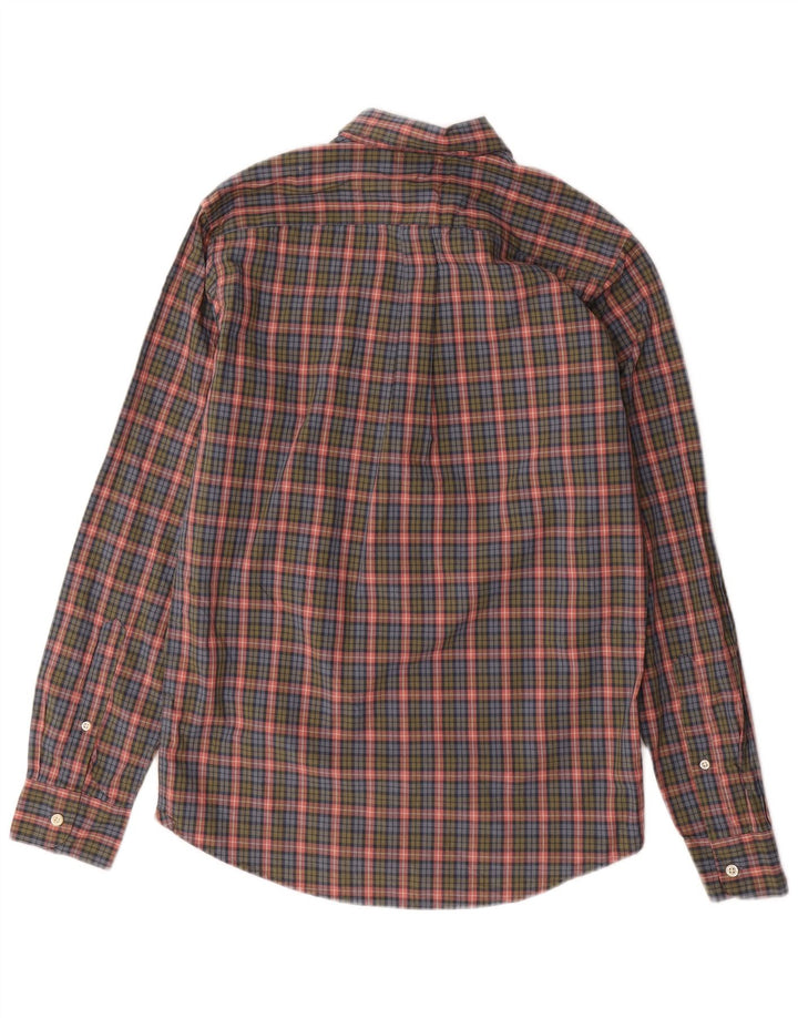 DOCKERS Mens Slim Fit Shirt Small Multicoloured Check Cotton