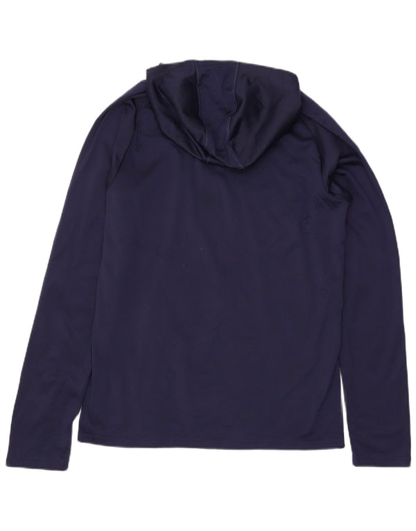 PUMA Mens Hooded Top Long Sleeve Medium Navy Blue Polyester