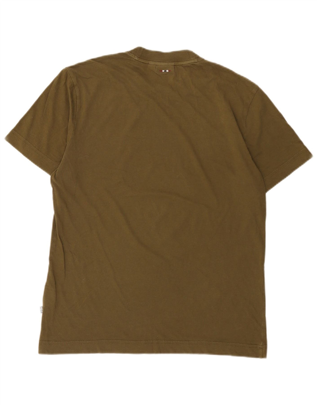 Napapijri Mens Graphic T-Shirt Top Medium Khaki