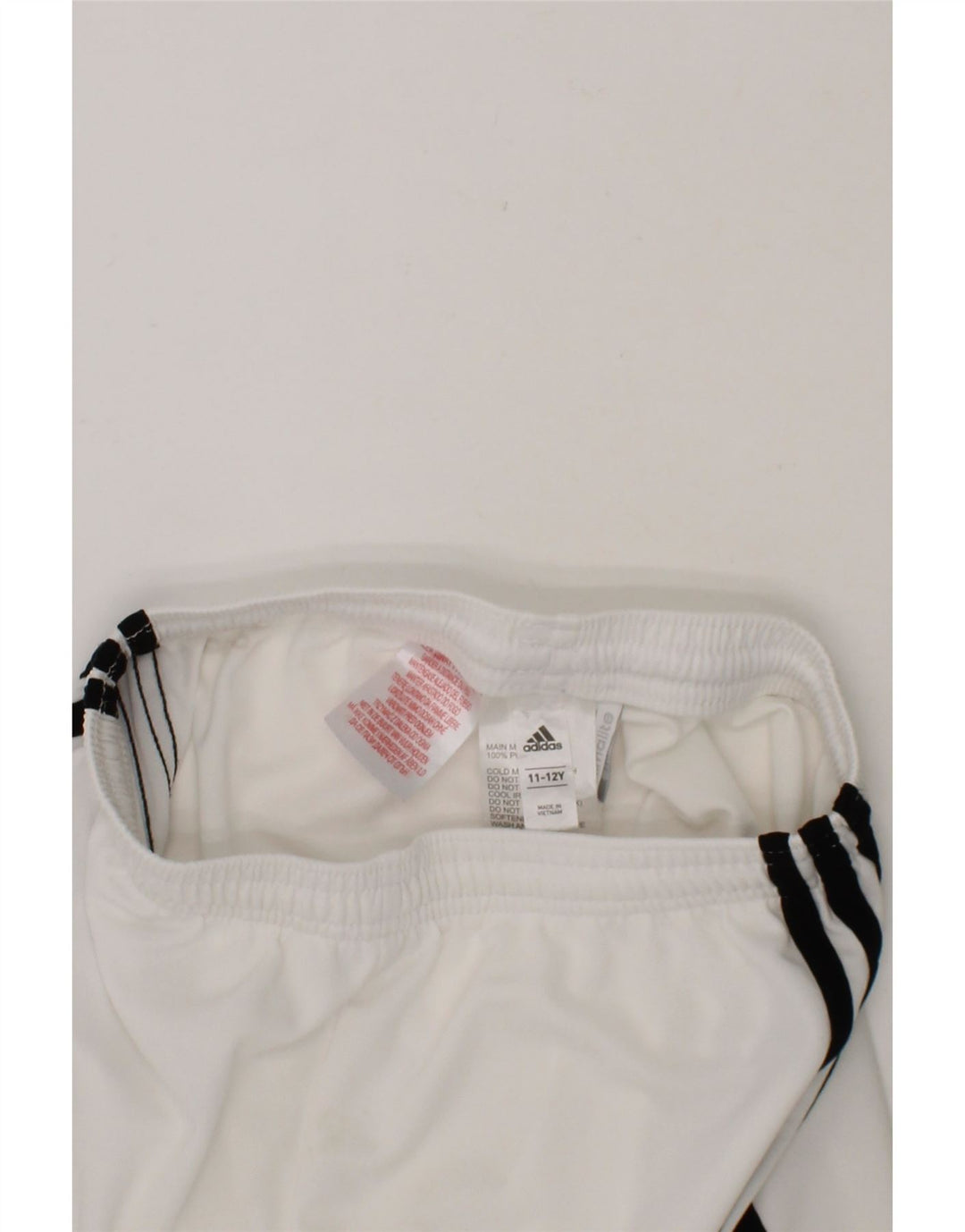 ADIDAS Boys Climalite Sport Shorts 11-12 Years  White Polyester Vintage Adidas and Second-Hand Adidas from Messina Hembry 