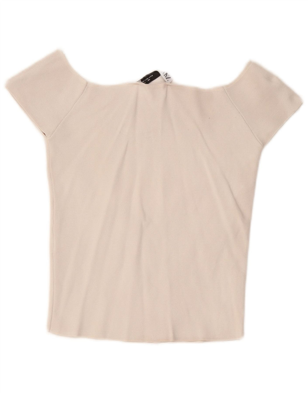 Zara Womens Off Shoulder Top UK 12 Medium White