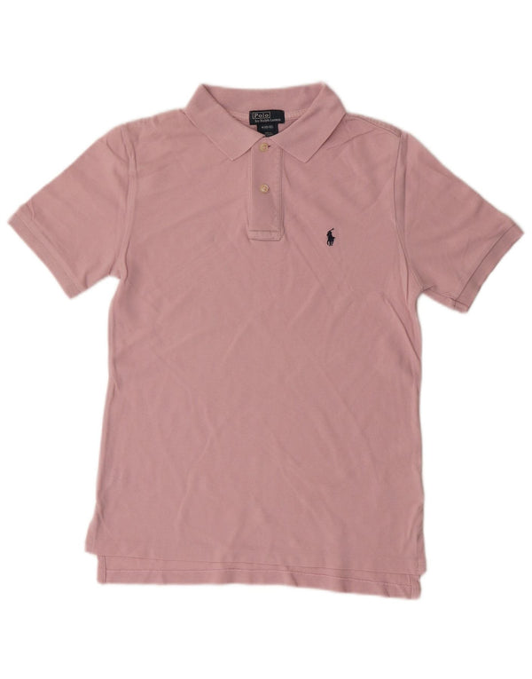 Polo Ralph Lauren Boys Polo Shirt 10-11 Years Medium Pink Cotton