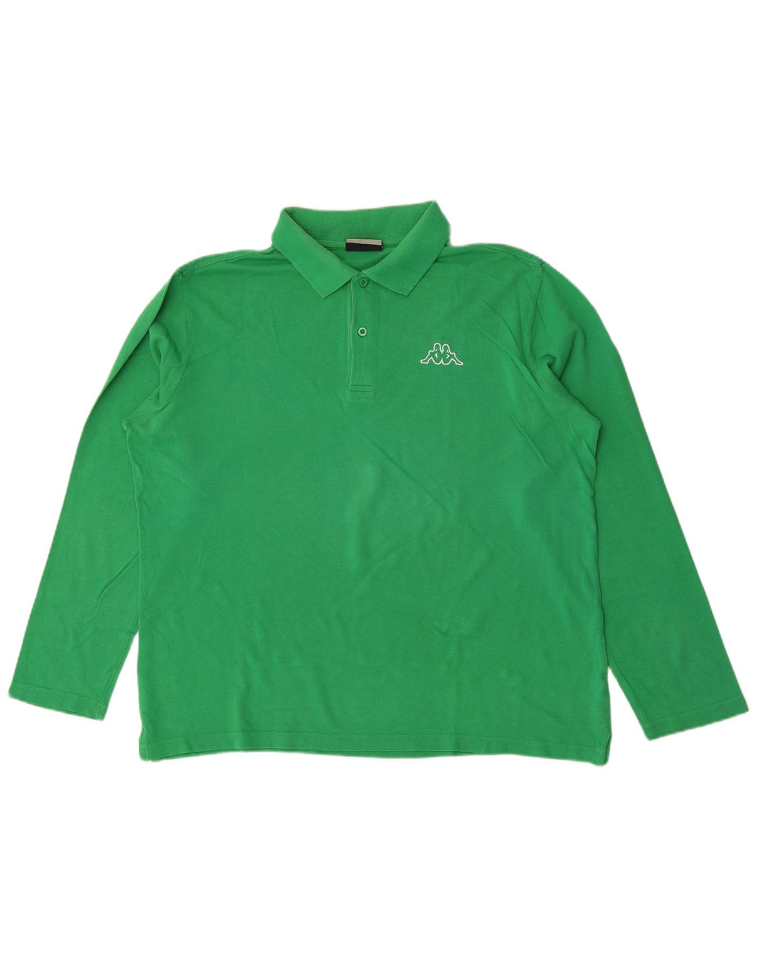 Kappa Mens Long Sleeve Polo Shirt Large Green