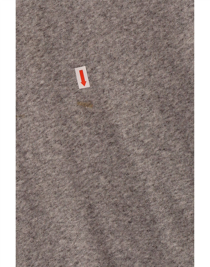 Levi's Womens Graphic Sweatshirt Jumper UK 14 Medium Grey Cotton